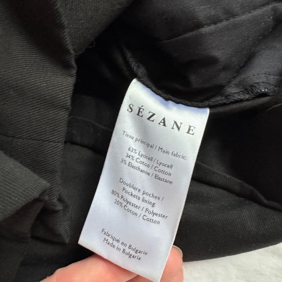 Sezane Black High Waisted Romeo Shorts - Picture 5 of 5